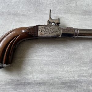 Small Boxlock Percussion Pistol, France, circa 1860