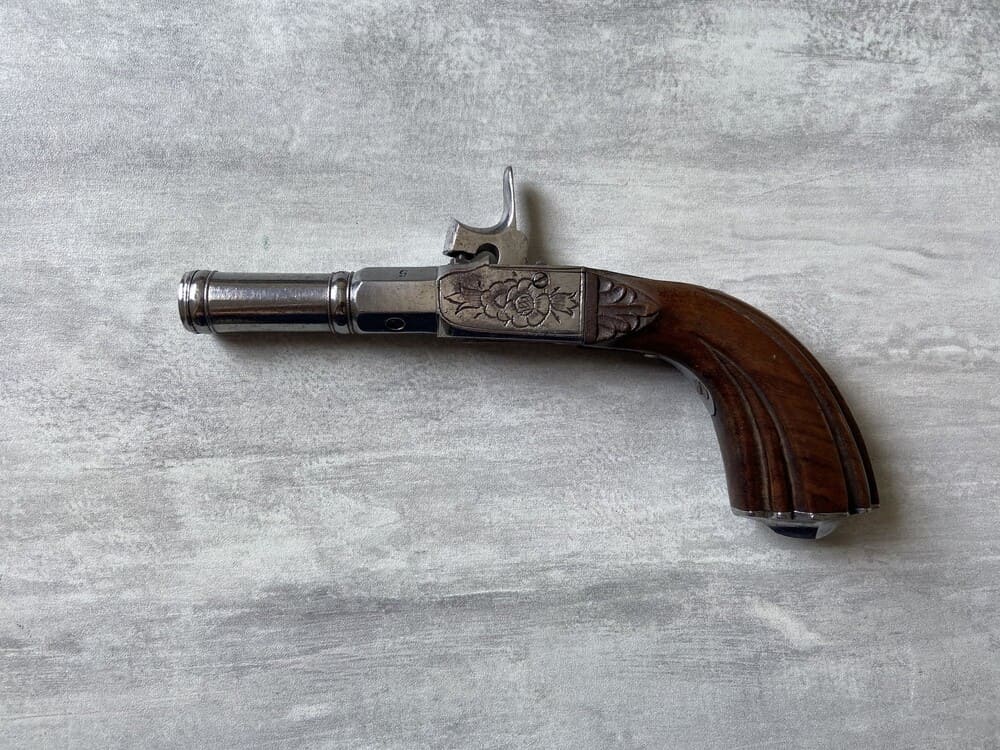 Small Boxlock Percussion Pistol, France, circa 1860 - Image 2