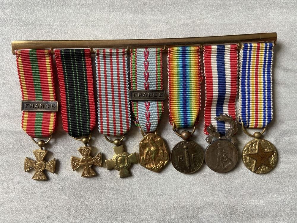 France: WWII Miniature Medal Bar